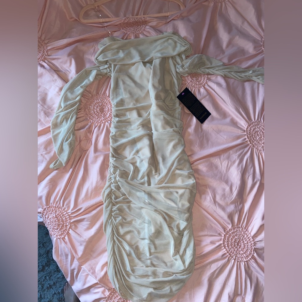 Bebe mesh midi  dress